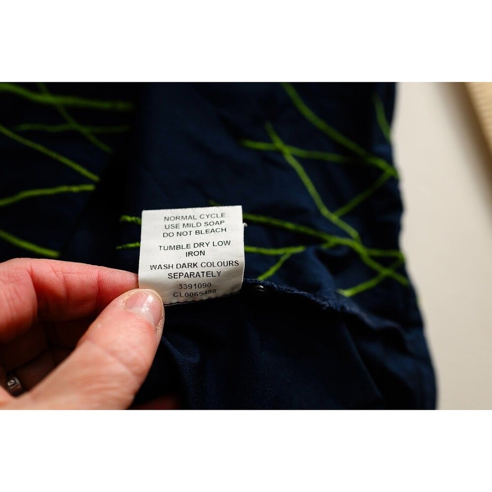 Wayward Fancies eShakti M 10 Blue maxi dress embroidered birds flowers event - Picture 8 of 8